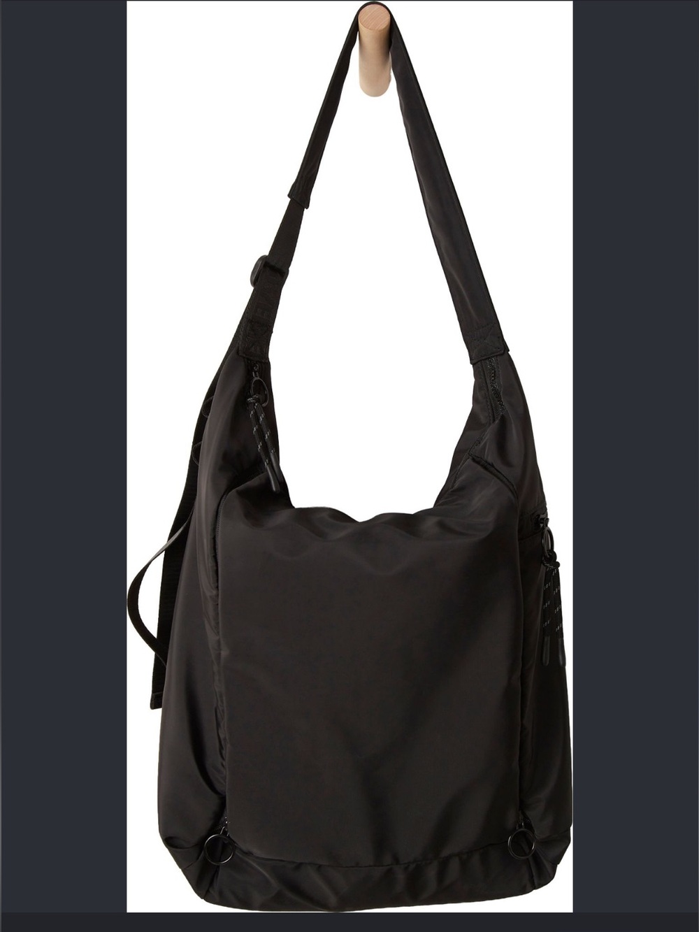 Free People No Timezones Black Carryall Shoulder Bag FP NWT